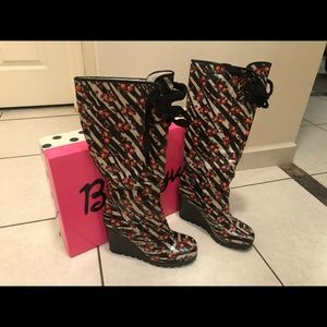 Betseyville high heel rain boots